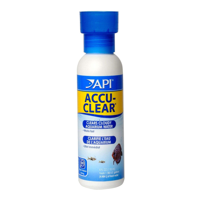 API ACCU-CLEAR Water clarifier, Clears cloudy aquarium water within several hours, Use weekly and when cloudy water is observed in freshwater aquariums only 4-Ounce - PawsPlanet Australia