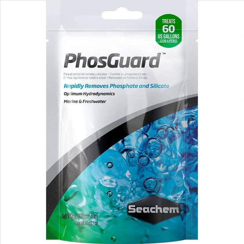 Seachem PhosGuard for Freshwater & Saltwater, 2.1 oz 100 ml Bagged - PawsPlanet Australia