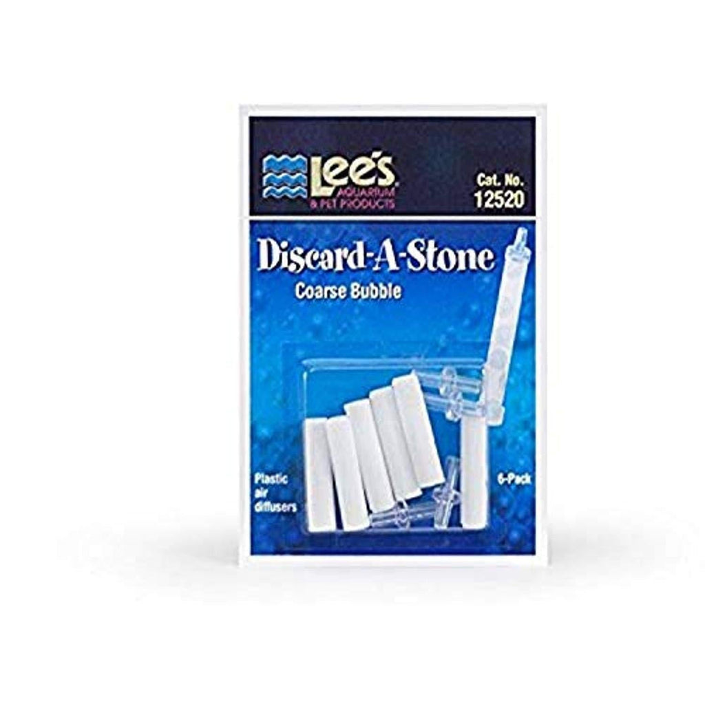 [Australia] - Lee's Pet Products ALE12521 6-Pack Discard a Stone Disposable Air Diffuser for Aquarium Pump, Fine 6 Pack 