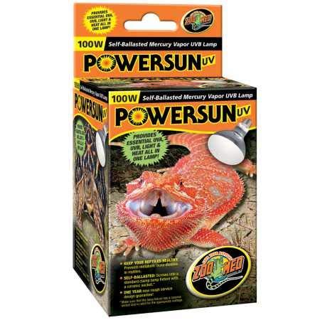 [Australia] - Zoo Med Powersun UV Self-Ballasted Mercury Vapor UVB Lamp 100 Watts 