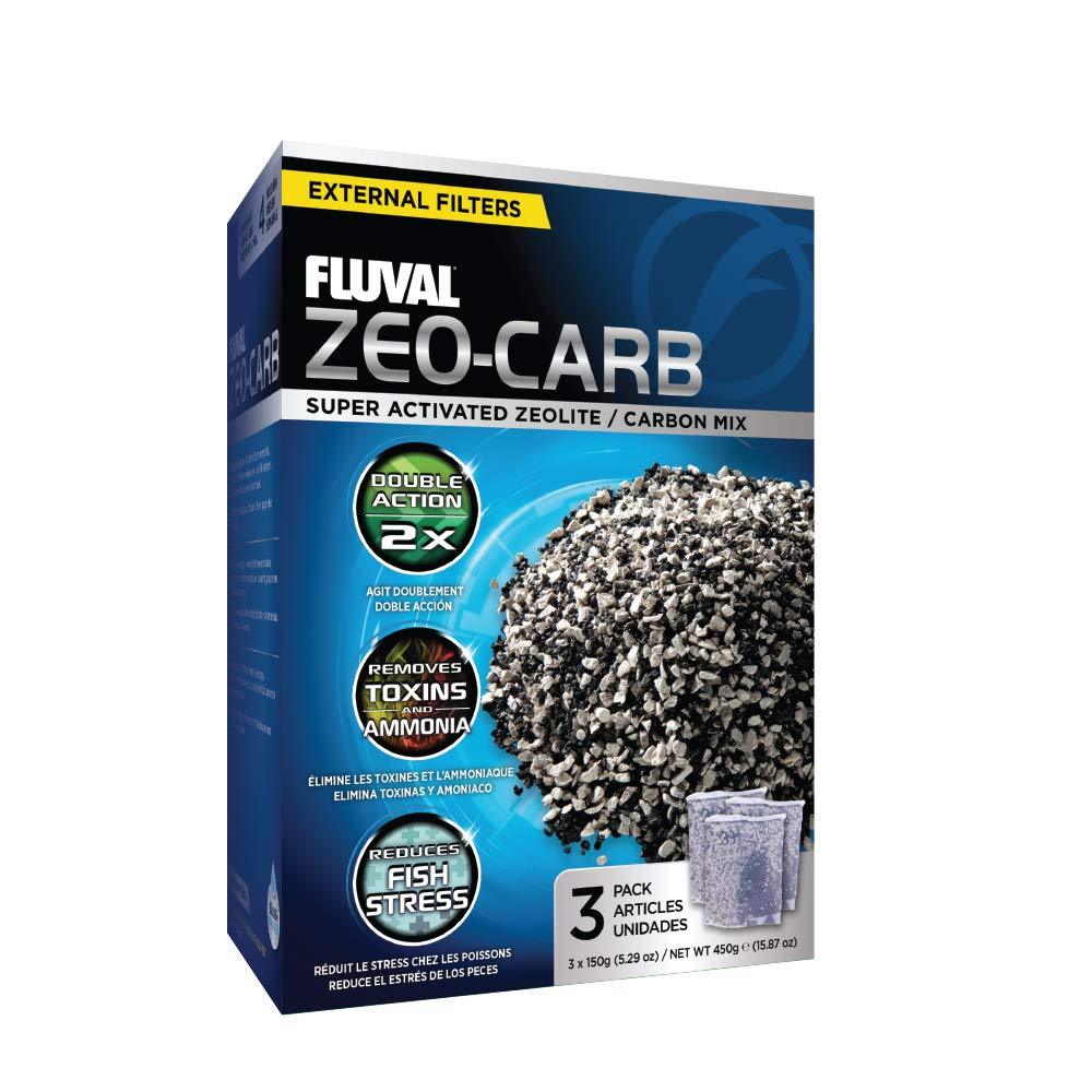[Australia] - Fluval Zeo-Carb, 150 Gram, 3-Pack Nylon Bags 3 pack 
