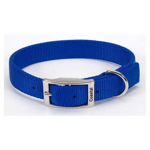 [Australia] - Coastal Pet Double-Ply Nylon Dog Collar (Blue, 22 Inch L x 1 Inch W) 