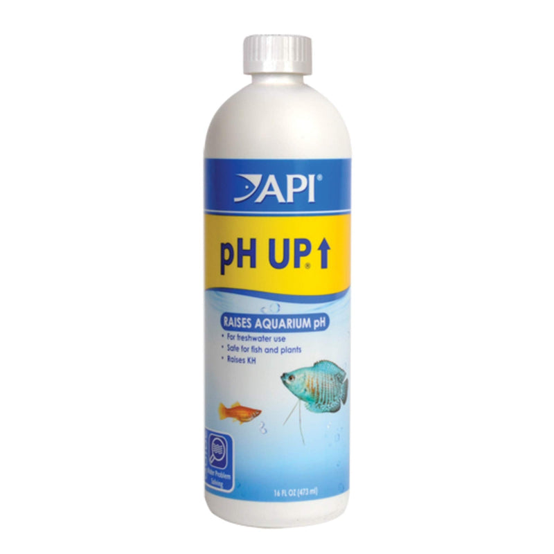 API pH UP pH adjuster, Raises freshwater aquarium water pH to the level your fish need to thrive, Test water weekly and use to correct pH level 1P - PawsPlanet Australia