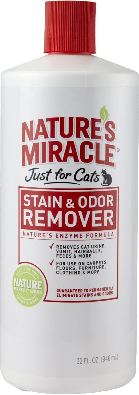 [Australia] - Nature's Miracle Just for Cats Stain & Odor Remover 32-Ounce Standard Packaging 