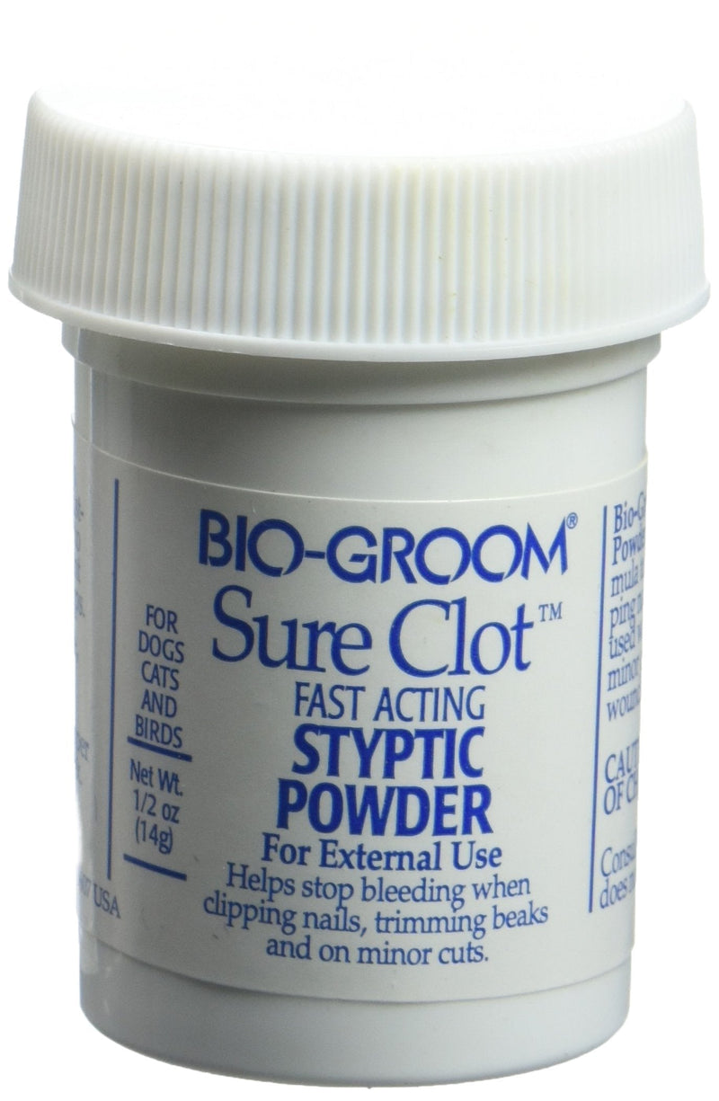 Bio-Groom DBB53005 Sure Clot Syptic Powder, 14gm 1/2 Ounce - PawsPlanet Australia