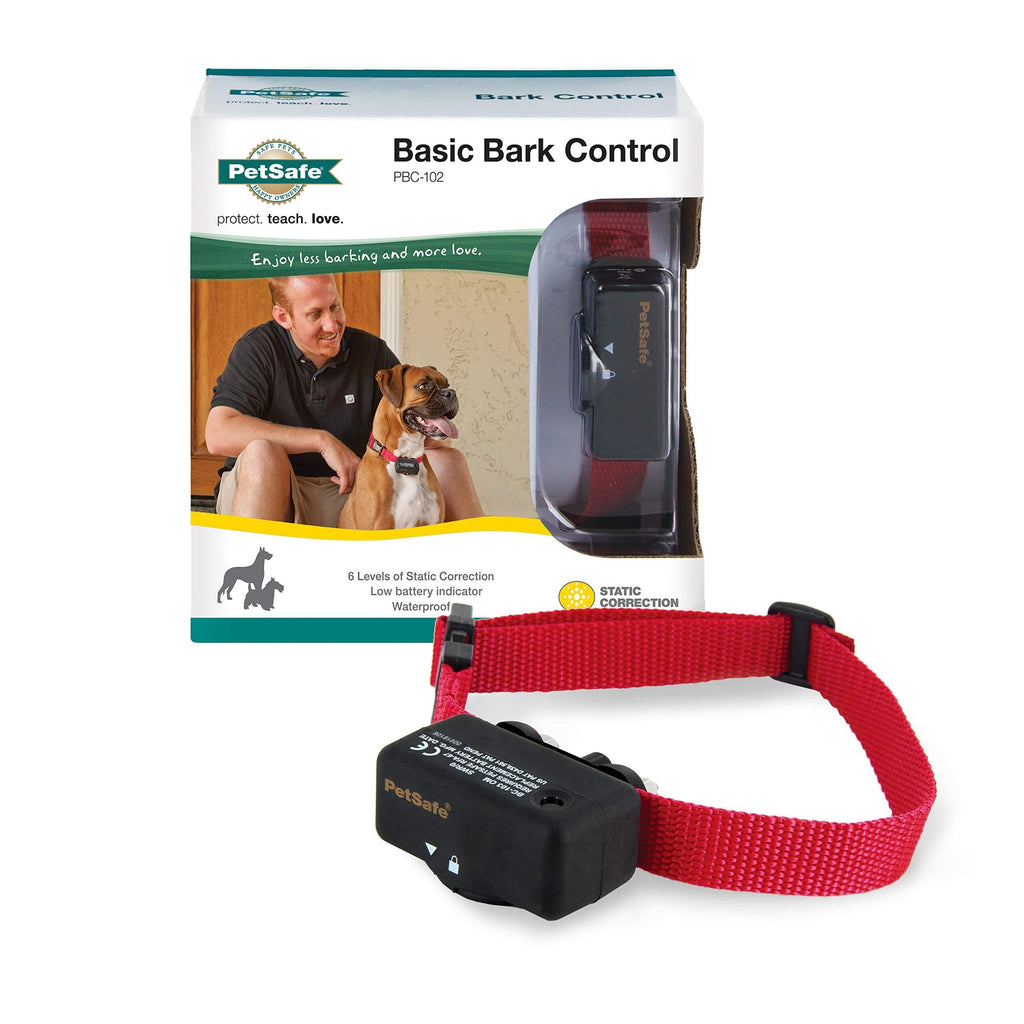 [Australia] - PetSafe Basic Bark Control Collar for Dogs 8 lb. and Up, Anti-Bark Training Device, Waterproof, Static Correction, Canine 