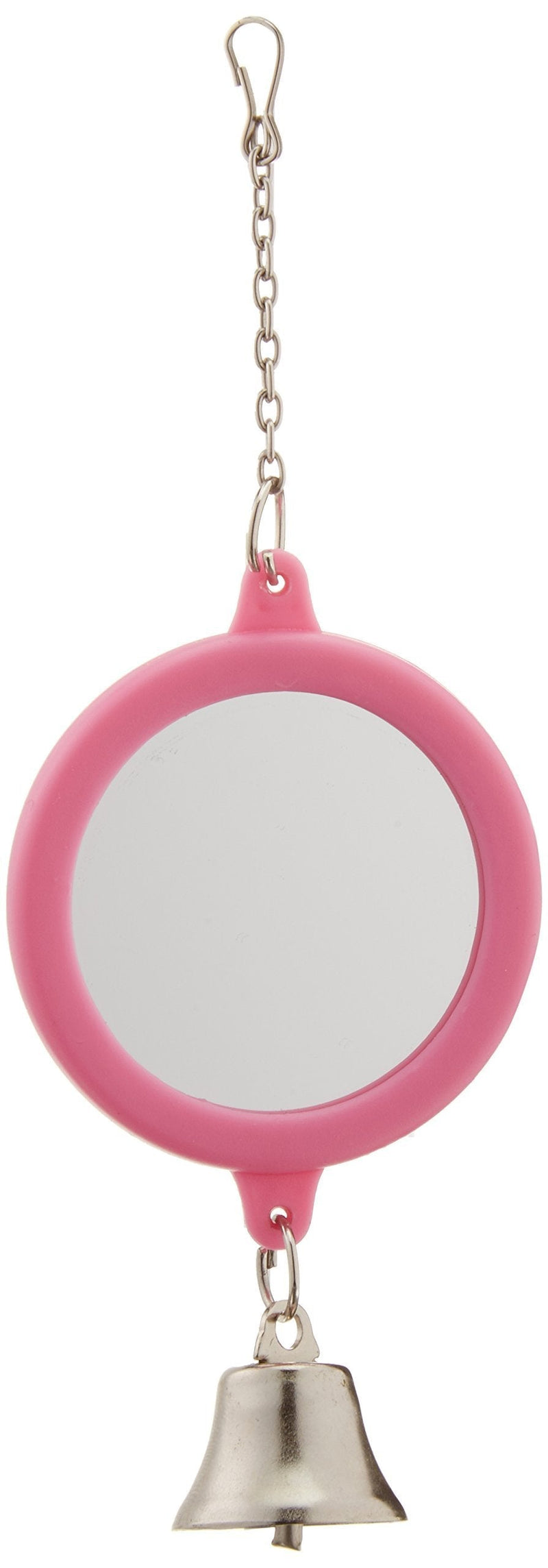 [Australia] - Penn Plax Round Mirror with Bell for Bird Cage 