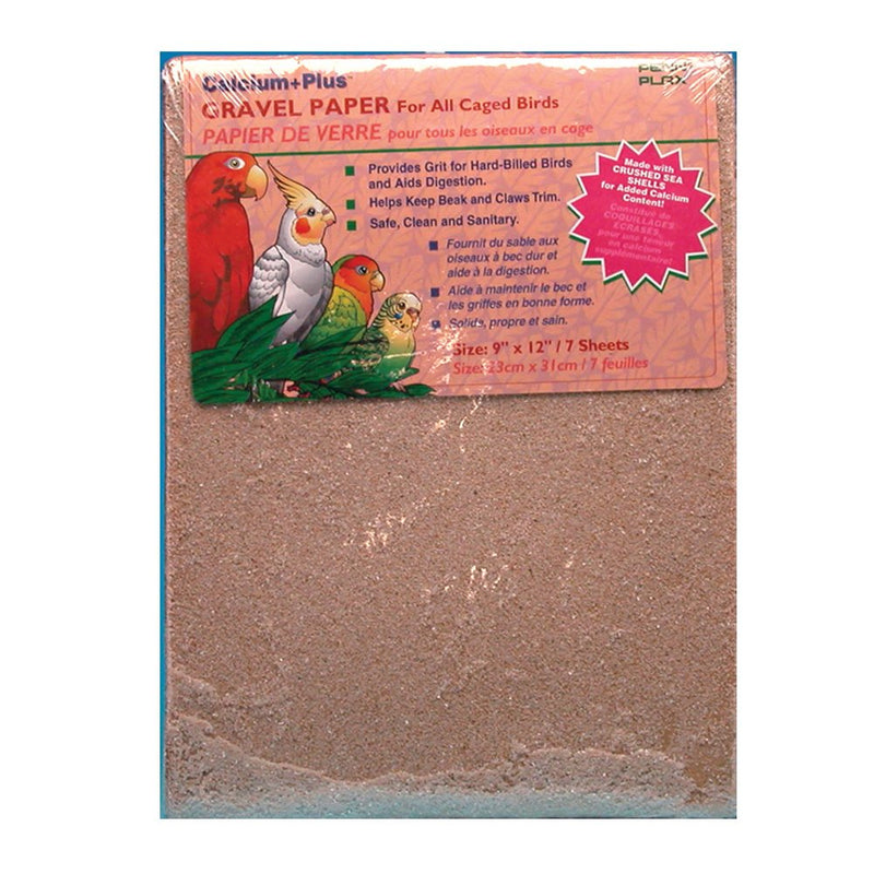 Penn-Plax Gravel Paper for Bird Cage, 9 by 12-Inch | Great for Hard-Billed Birds | Safe, Clean and Easy for Improved Digestion (BA637) - PawsPlanet Australia