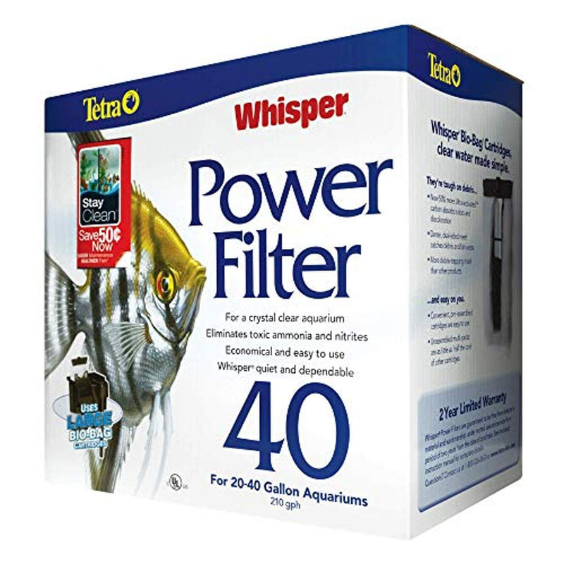 [Australia] - Tetra Whisper Power Filter for Aquariums, 3 Filters in 1 Up to 40-Gallons 