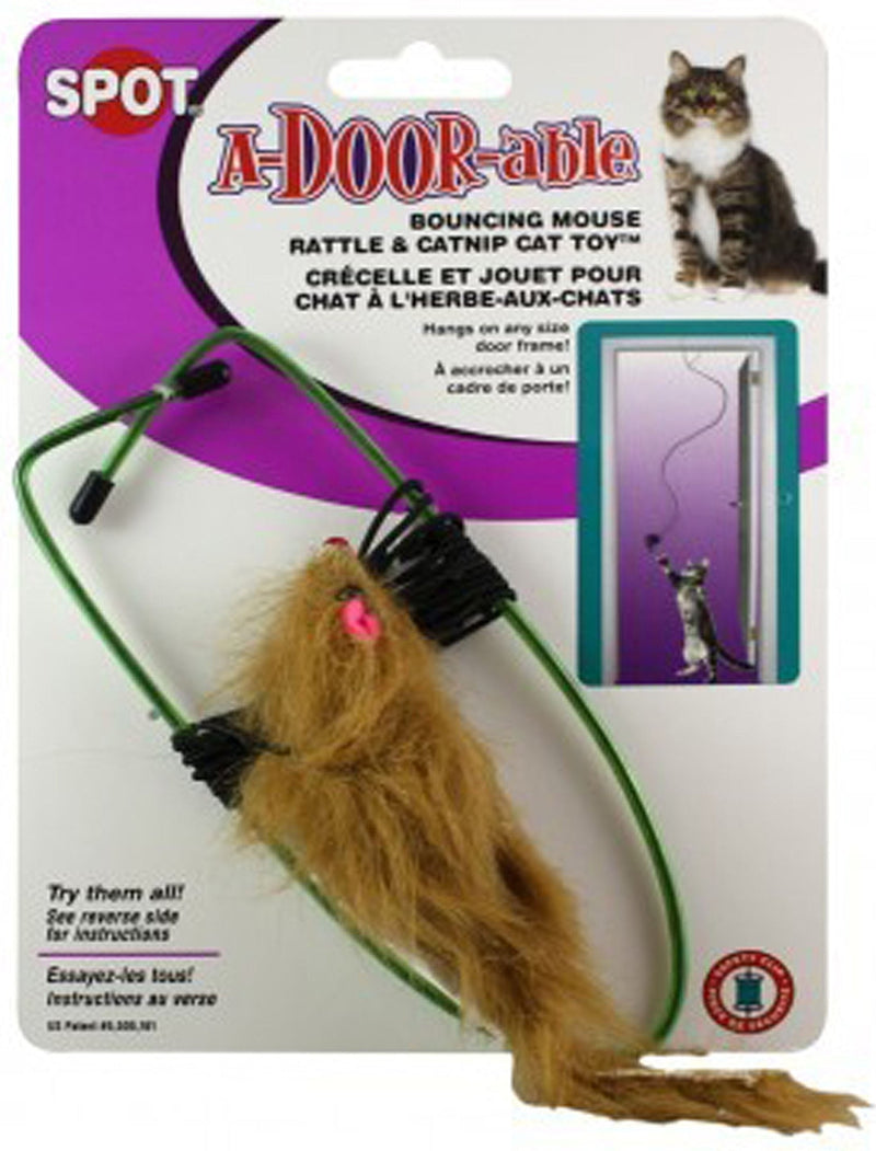 [Australia] - SPOT A-Door-Able Bouncing Mouse Cat Toy Toy is 7 1/4' x 2 1/4' x 1 1/2'. 