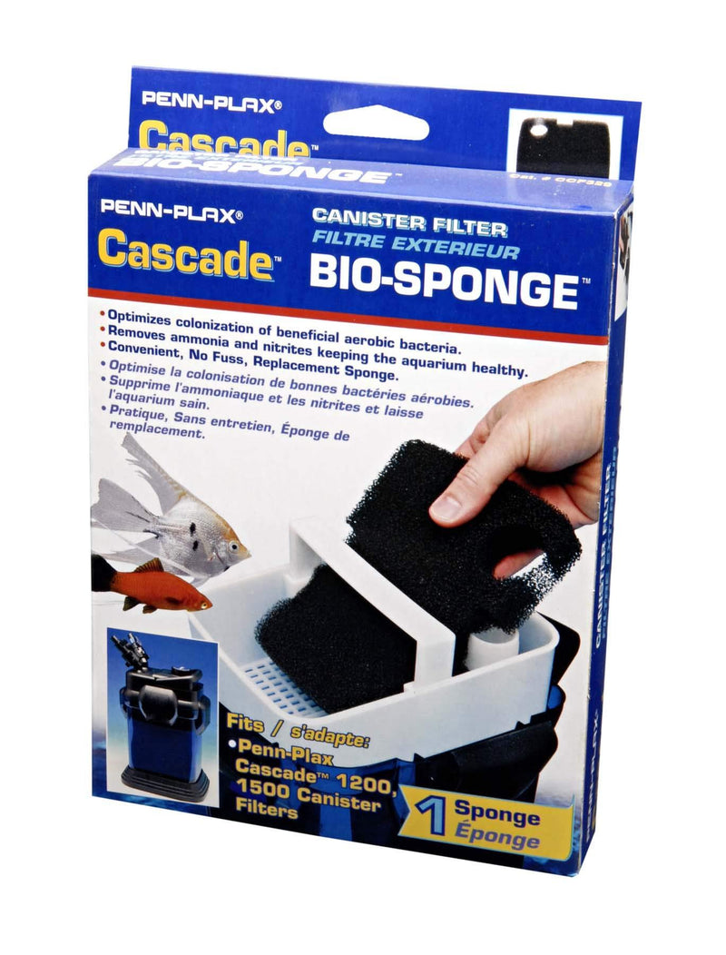 [Australia] - Penn Plax Cascade 1200 / 1500 GPH Canister Filter Aquarium Bio Sponge Replacement; 1 Pack 