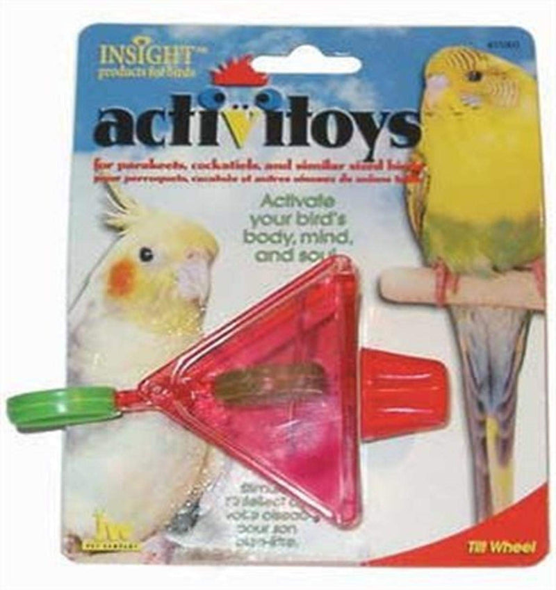 [Australia] - JW Pet Company Activitoy Tilt Wheel Small Bird Toy, Colors Vary 