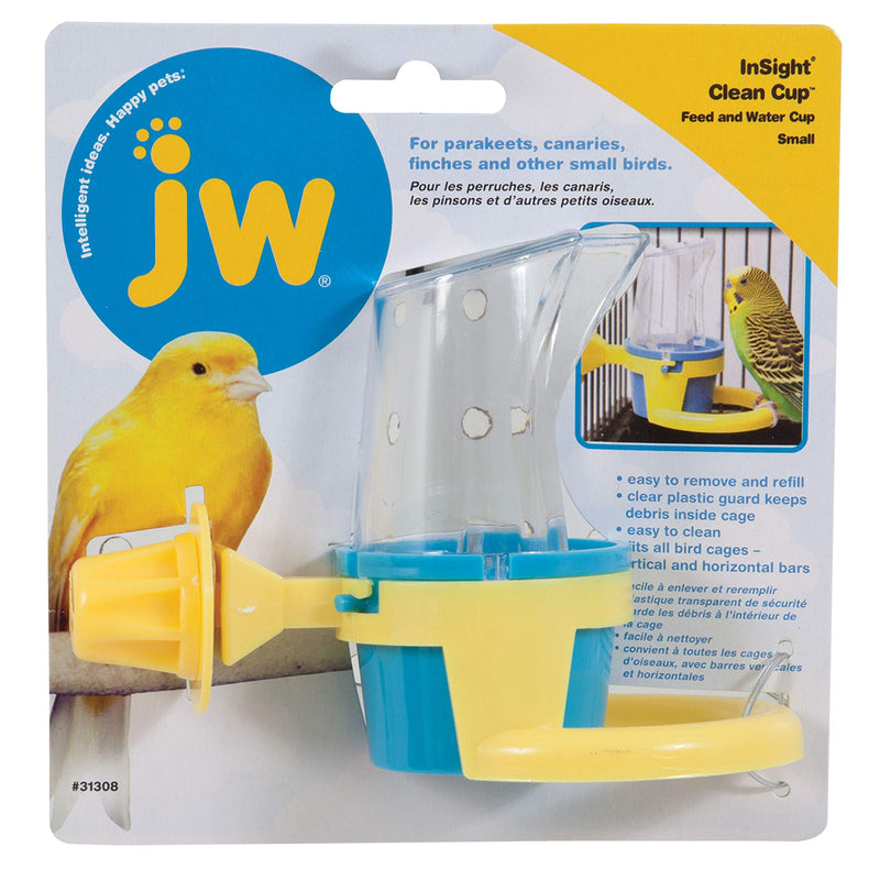 JW Pet Company Clean Cup Feeder and Water Cup Bird Accessory Small - PawsPlanet Australia