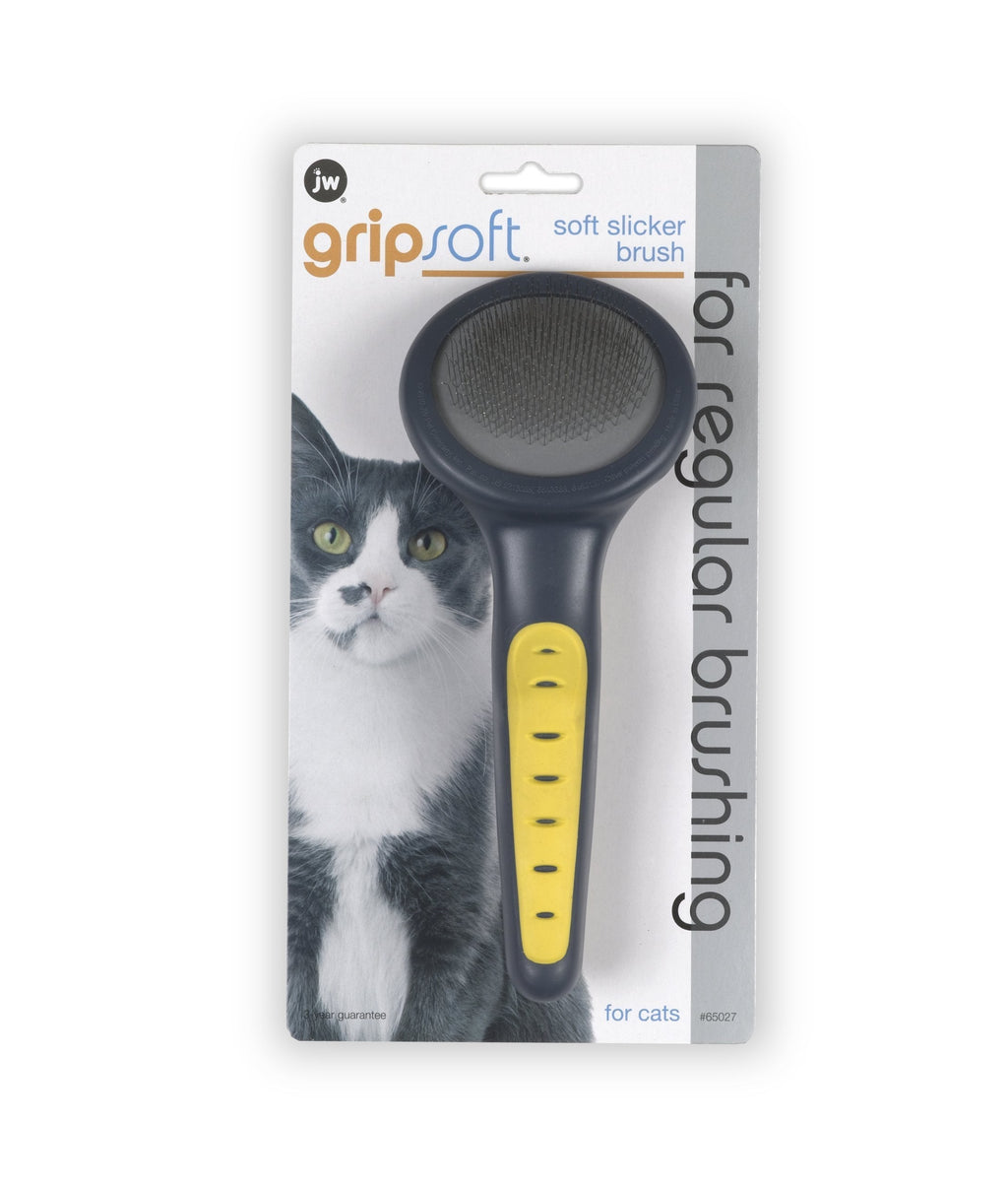 [Australia] - JW Pet Company GripSoft Cat Slicker Brush One Size 