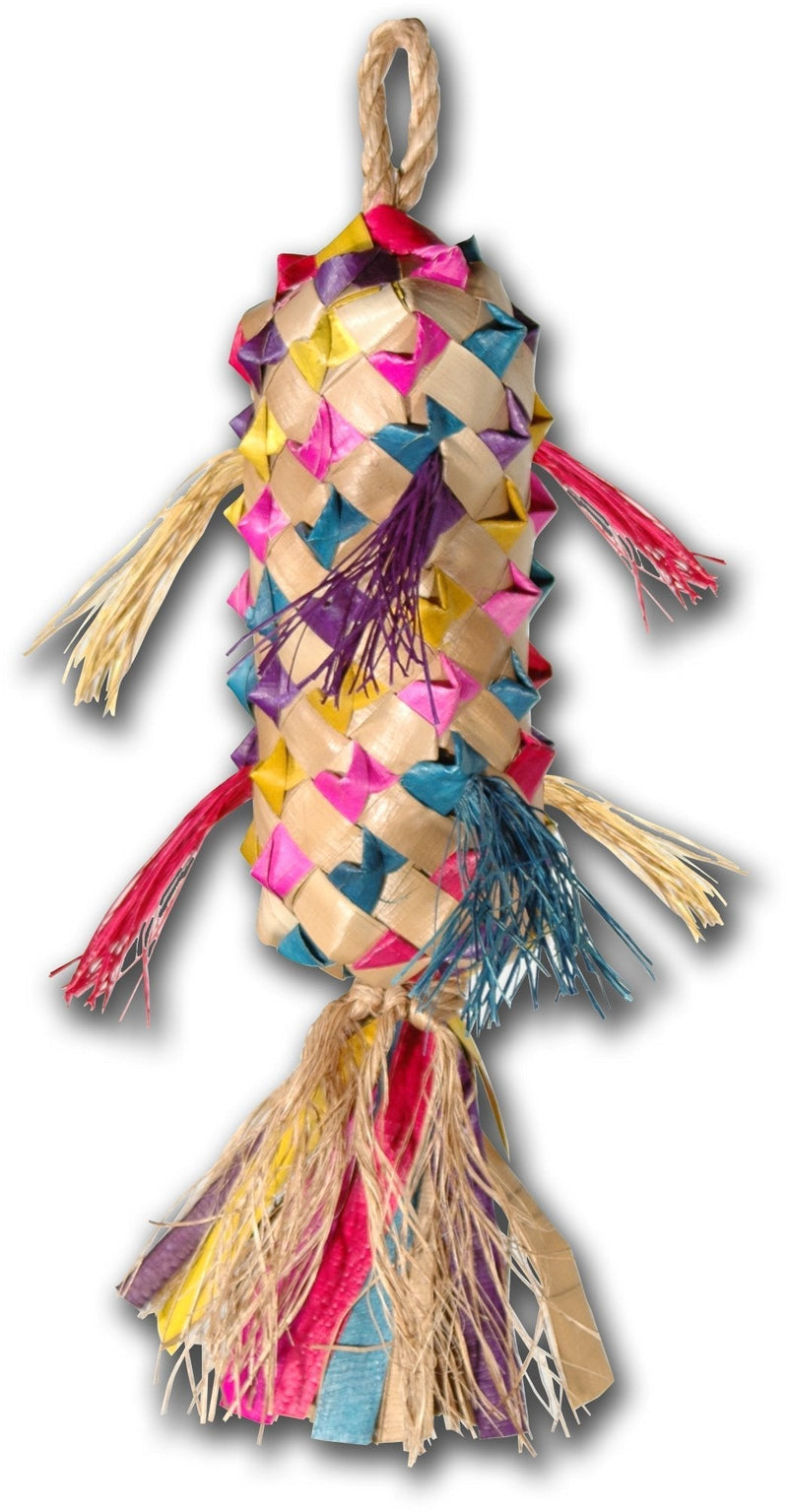 Planet Pleasures Spiked Pinata Natural Bird Toy Small 7" - PawsPlanet Australia