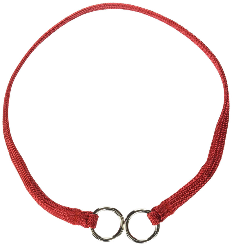 [Australia] - Resco American-Made Braided Choke Collar for Dogs, 12", Black 20 Red 