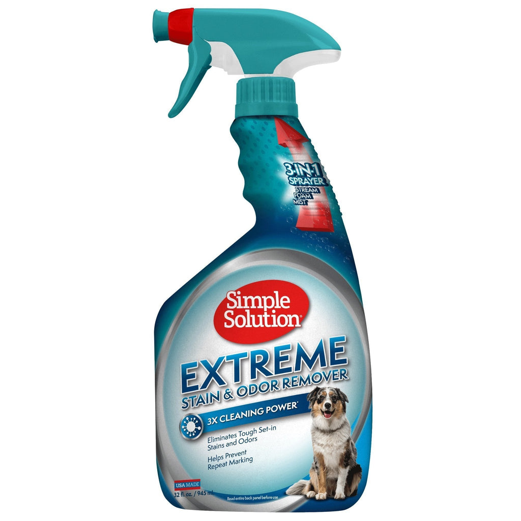 [Australia] - Simple Solution Extreme Pet Stain and Odor Remover | Enzymatic Cleaner with 3X Pro-Bacteria Cleaning Power 32 oz Original 