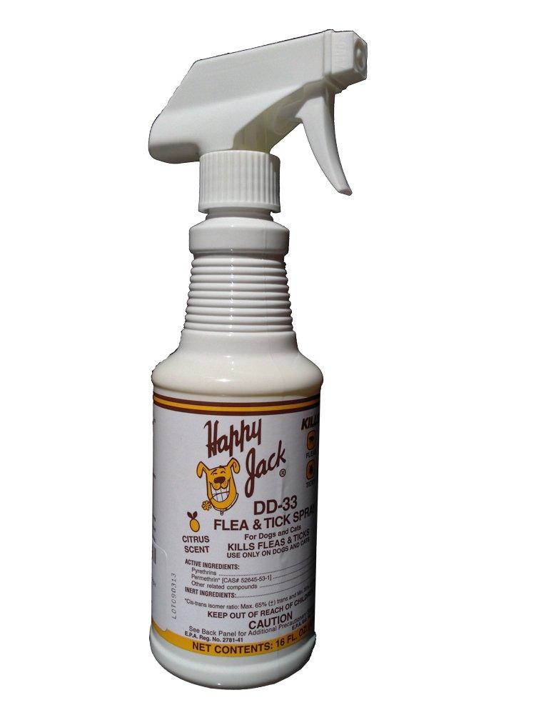 Happy Jack DD-33 FLEA-TICK Spray 16OZ - PawsPlanet Australia