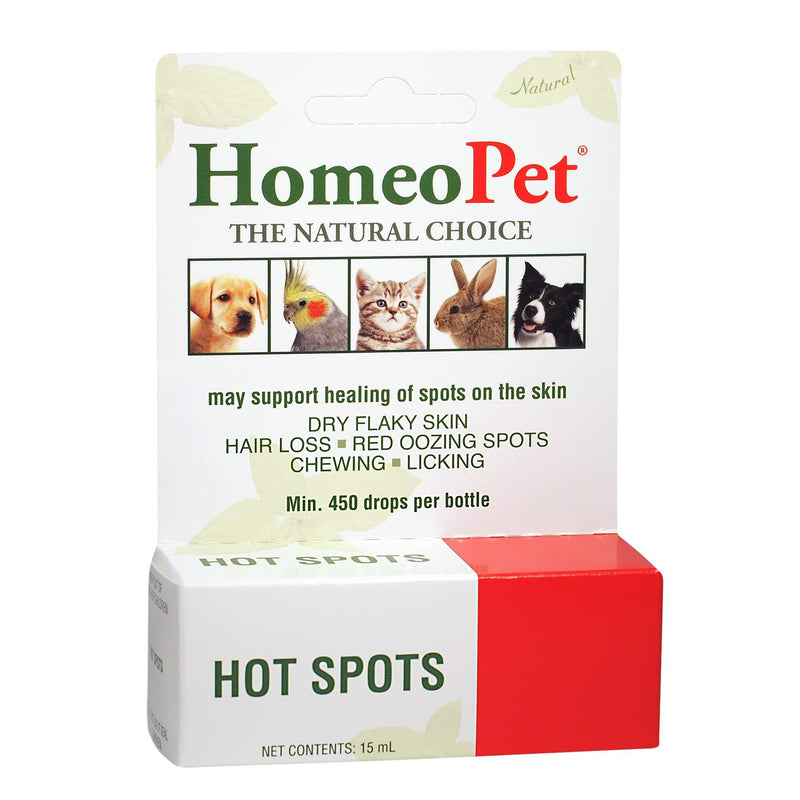 HomeoPet Hot Spots 15 ml - PawsPlanet Australia