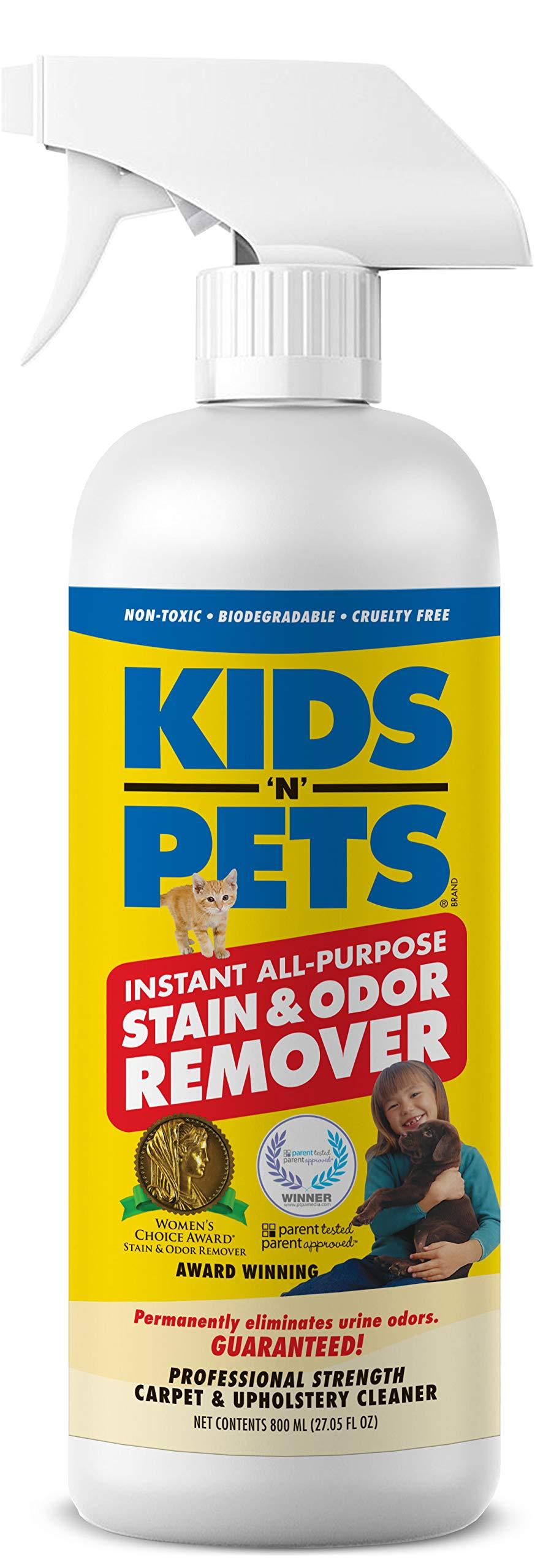 [Australia] - KIDS 'N' PETS Instant All-purpose Stain & Odor Remover – 27.05 oz. - (800 ml) | Proprietary Formula Permanently Eliminates Tough Stains & Odors – Even Urine Odors | Non-Toxic & Child Safe 1 