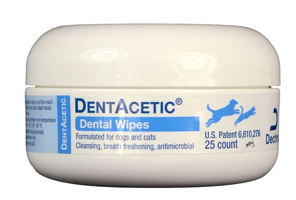 Dechra 25 Count Dentacetic Dental Wipes - PawsPlanet Australia