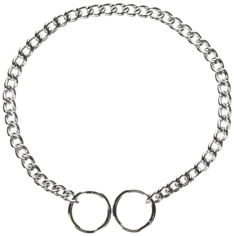 [Australia] - Hamilton Extra Fine Choke Chain Dog Collar Silver 14" Fine 