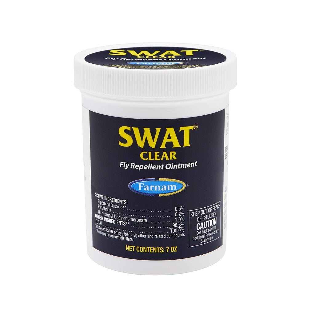 Farnam SWAT CLEAR Horse Fly Control for Horses, Ponies and Dogs, 7 ounce jar - PawsPlanet Australia