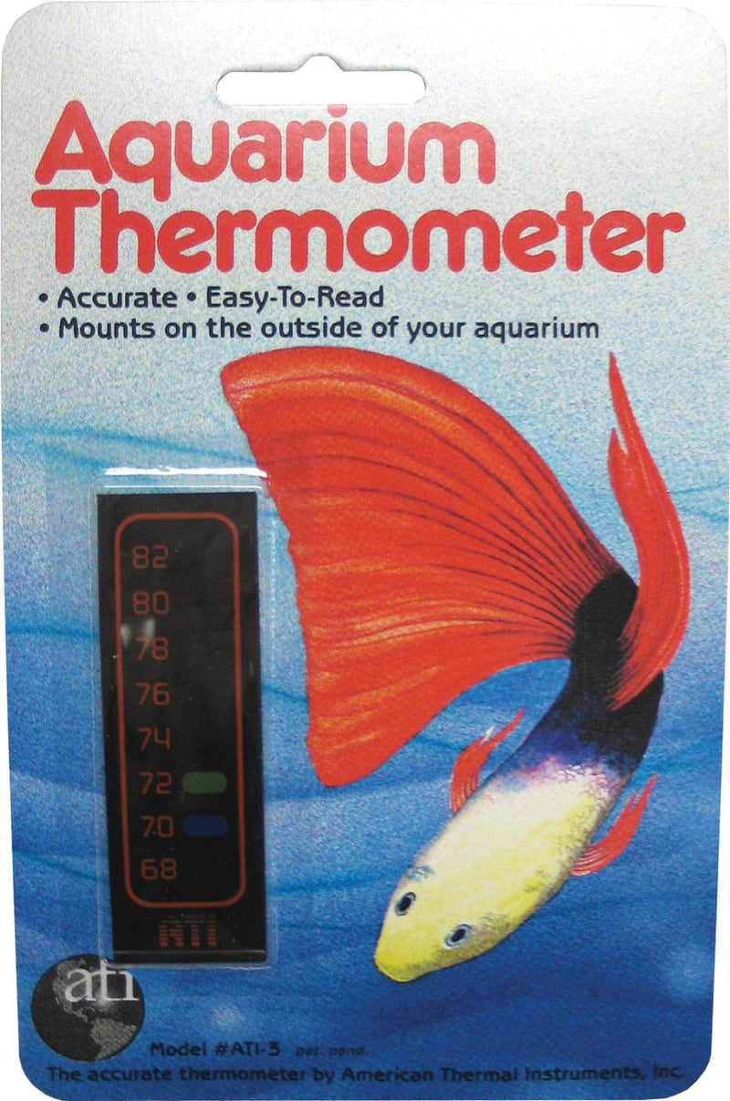 American Thermal Liquid Crystal Aquarium Thermometer Vertical Small - PawsPlanet Australia