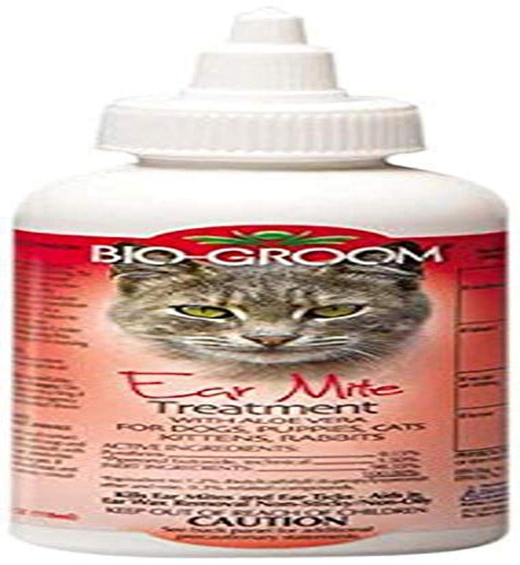 Bio-groom Ear Mite Treatment with Soothing Aloe Vera for Cats and Dogs, Available in 2 Sizes 1-Ounce - PawsPlanet Australia