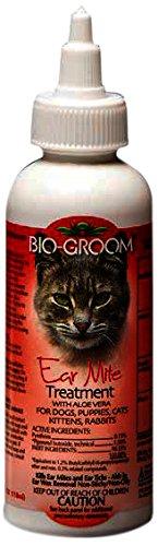 Bio-groom Ear Mite Treatment with Soothing Aloe Vera for Cats and Dogs, Available in 2 Sizes 4 OUNCE - PawsPlanet Australia