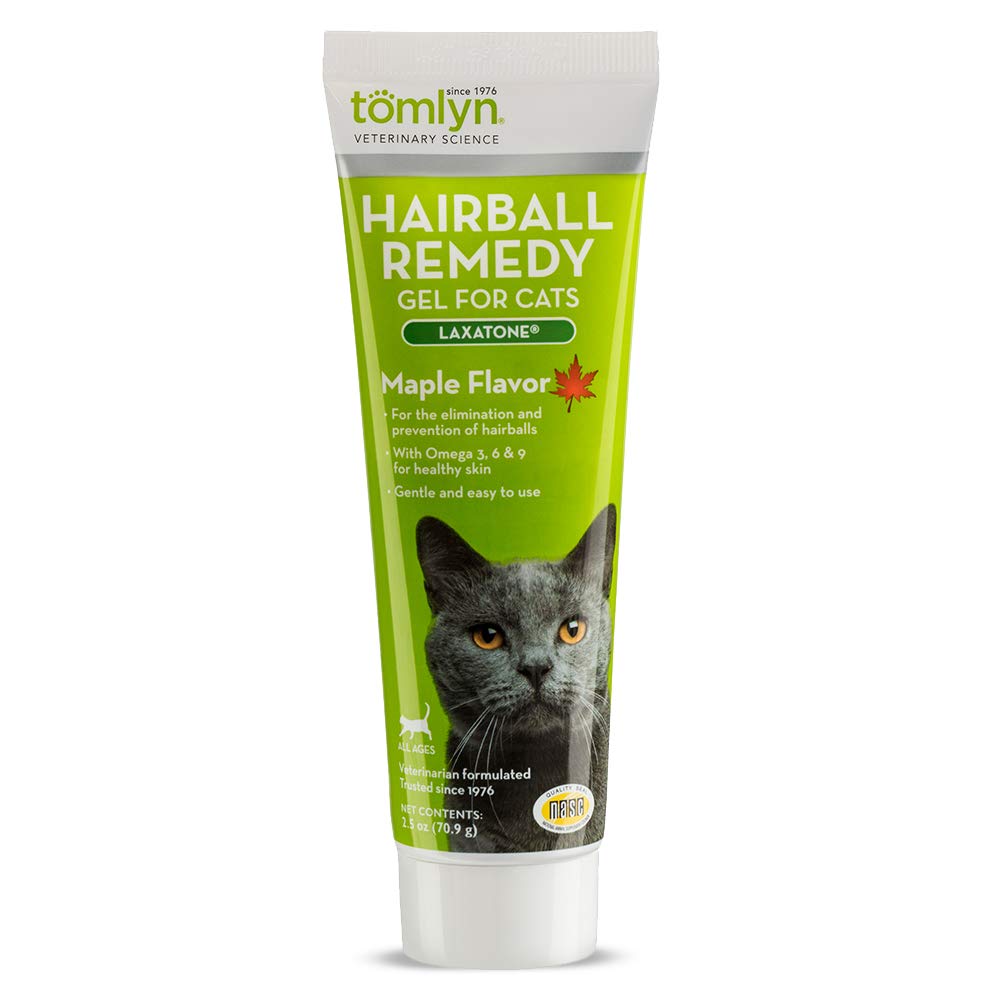 TOMLYN Laxatone Hairball Remedy Gel for Cats Maple 2.5oz - PawsPlanet Australia