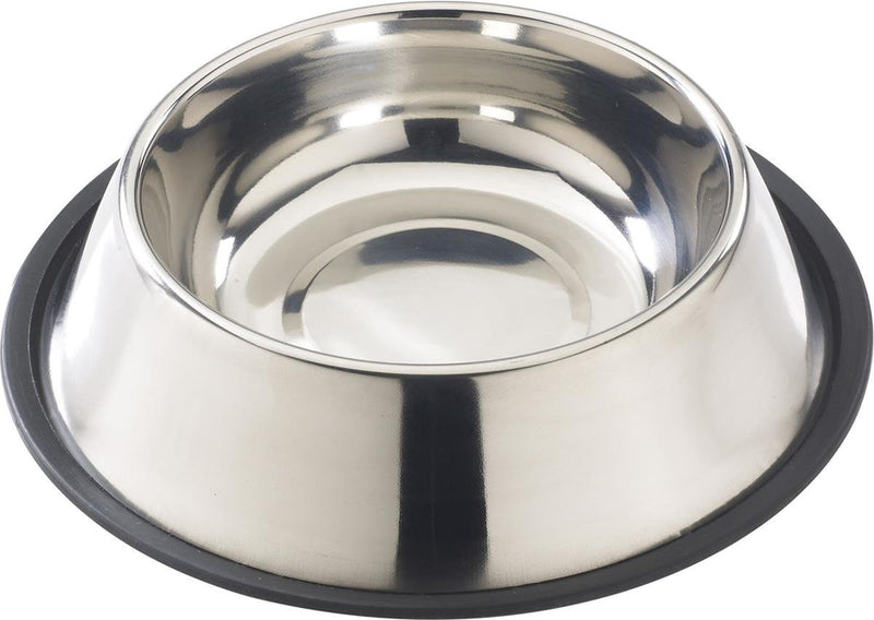 [Australia] - Ethical Pet Stainless Steel Mirror Finish No Tip Dish Single 