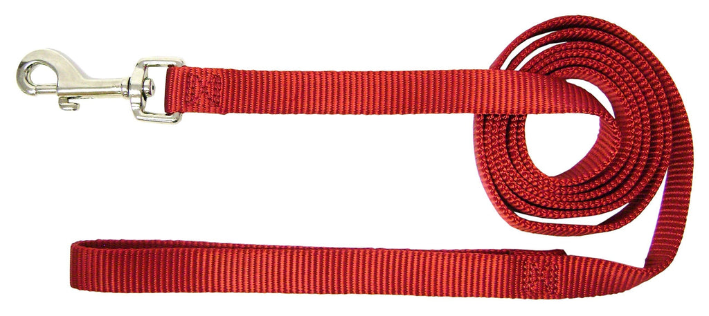 [Australia] - Hamilton 3/4-Inch Single Thick Nylon Lead with Swivel Snap, 6-Feet Long, Red 