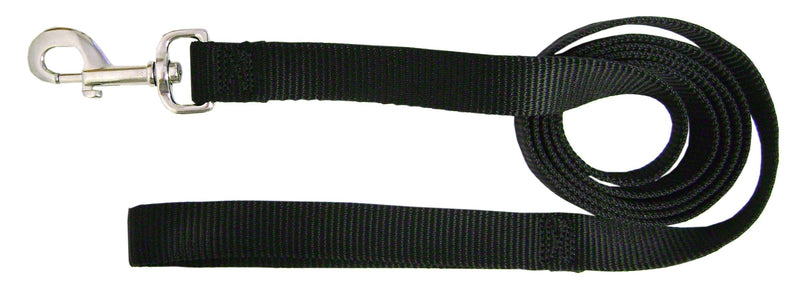 [Australia] - Hamilton Single Thick Deluxe Nylon Lead with Swivel Snap, 5/8-Inch by 6-Feet, Black 