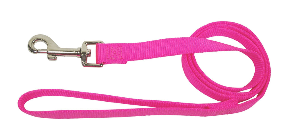 [Australia] - Hamilton Single Thick Deluxe Nylon Lead with Swivel Snap, 5/8-Inch by 6-Feet, Hot Pink 