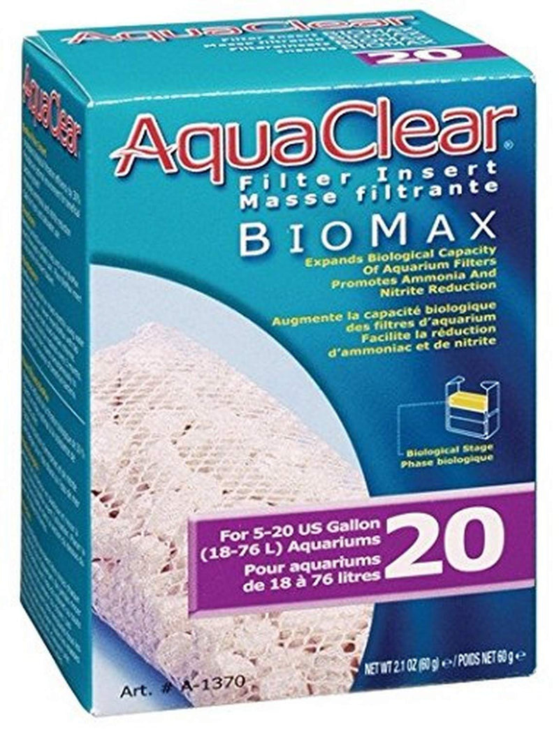 [Australia] - Aquaclear A1370A1 20-Gallon Biomax,White 