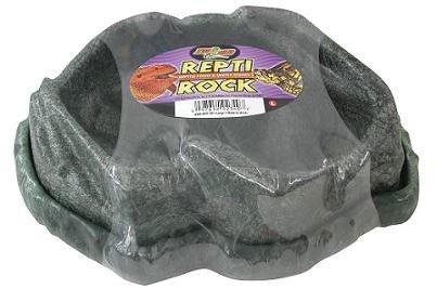 [Australia] - Zoo Med Combo Reptile Rock Food and Water Dish Large 