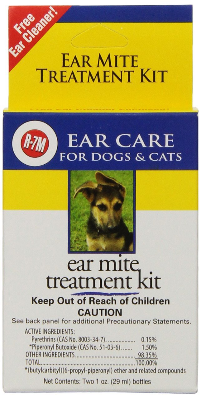 Miracle Care by Miraclecorp/Gimborn R-7M 1-Ounce with Bonus 1-Ounce Ear Mite Treatsment Kit for Dogs and Cats - PawsPlanet Australia