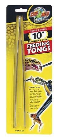[Australia] - Zoo Med Super Deluxe Stainless Steel Feeding Tongs 10" 