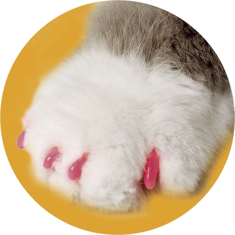 [Australia] - Soft Claws Pink Cat Nail Caps Medium 