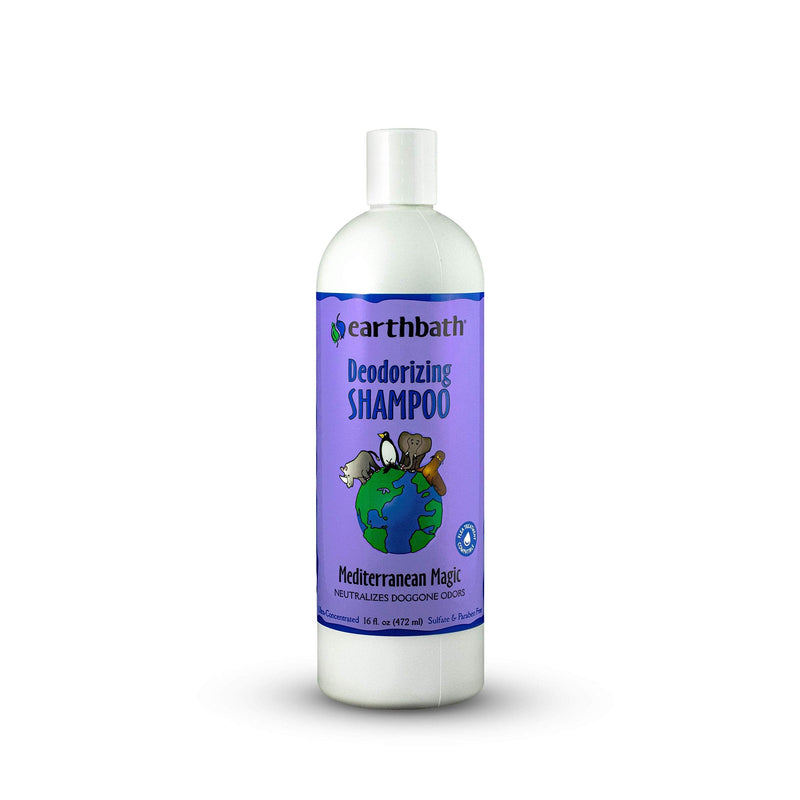 earthbath Deodorizing Dog Shampoo – Best Shampoo for Smelly Dogs, Neutralizes Odors, Made in USA - Mediterranean Magic with Rosemary, 16 oz - PawsPlanet Australia