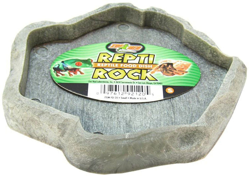 Zoo Med Laboratories SZMFD20 Repti-Rock Food Dish, Small - PawsPlanet Australia