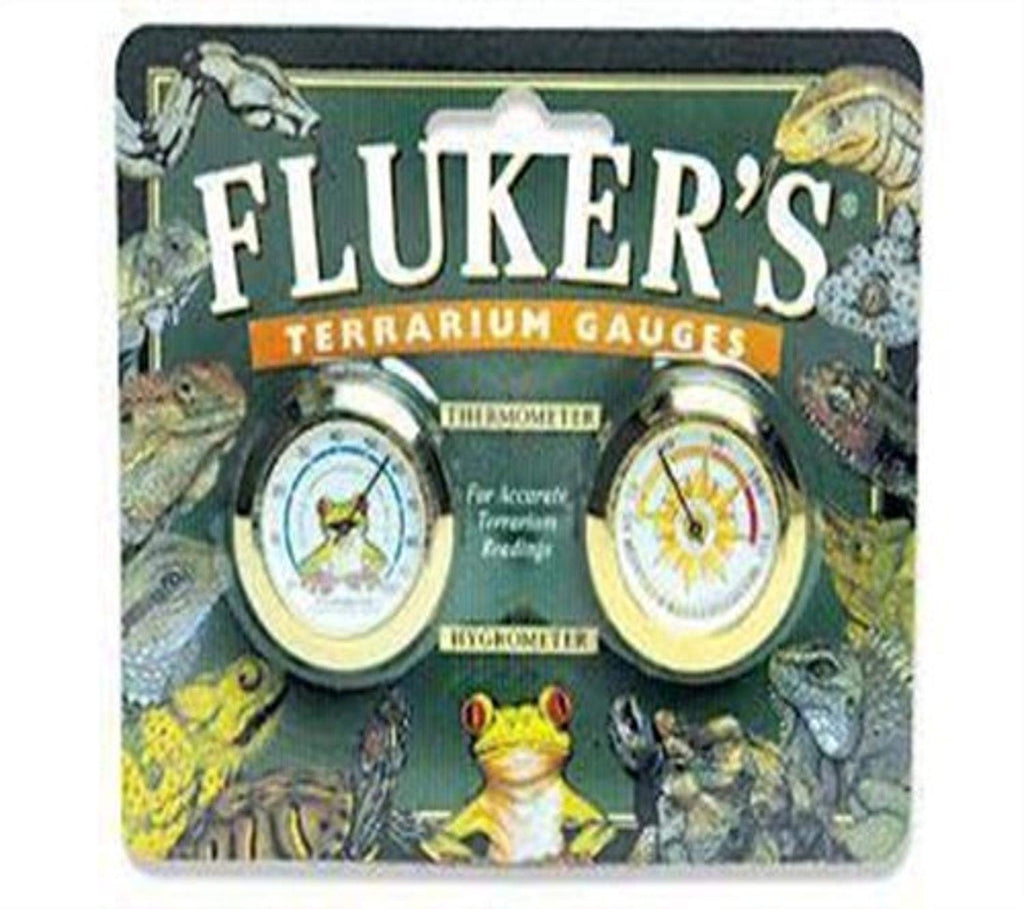 Fluker's Round Thermometer/Hygrometer Combo Pack for Reptiles - PawsPlanet Australia