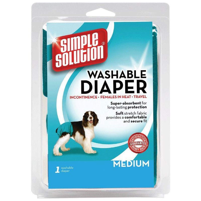 [Australia] - Simple Solution Washable Reusable Female Dog Diapers Medium 