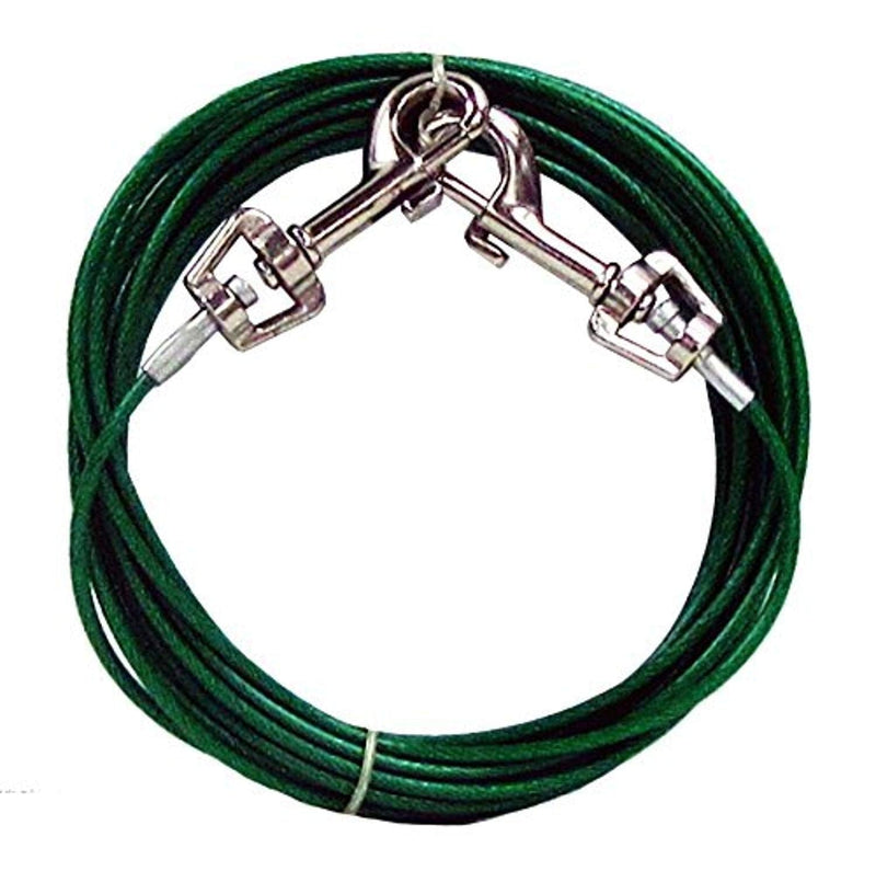 [Australia] - Prestige Swivel Snap Long Cable Puppy Tie-Out, Dogs up to 10lbs. 12-Foot 