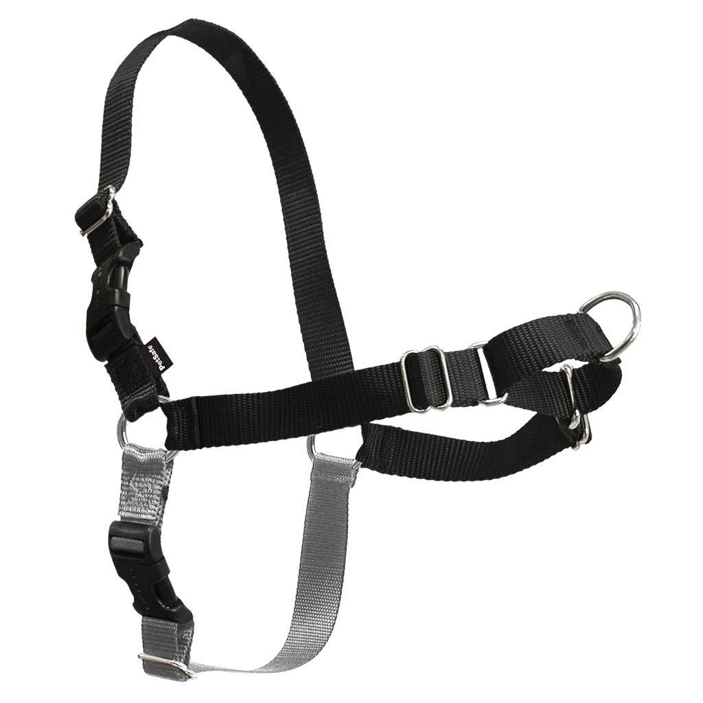 [Australia] - PetSafe Easy Walk Dog Harness, Medium, Black/Silver 