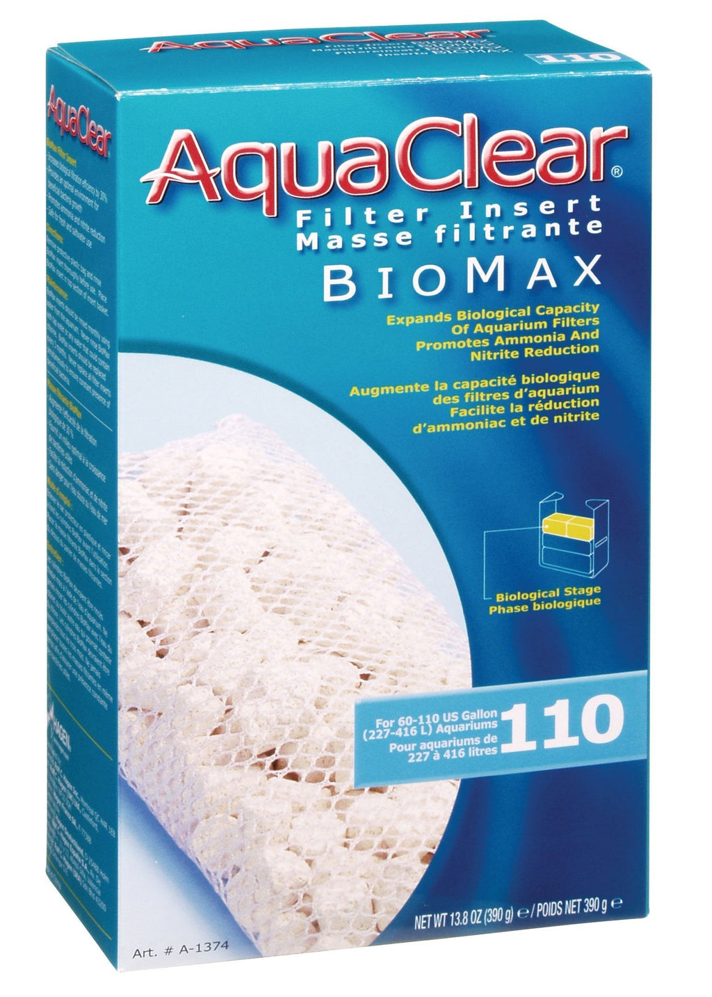 [Australia] - Aquaclear A1374 110-Gallon Biomax,White 