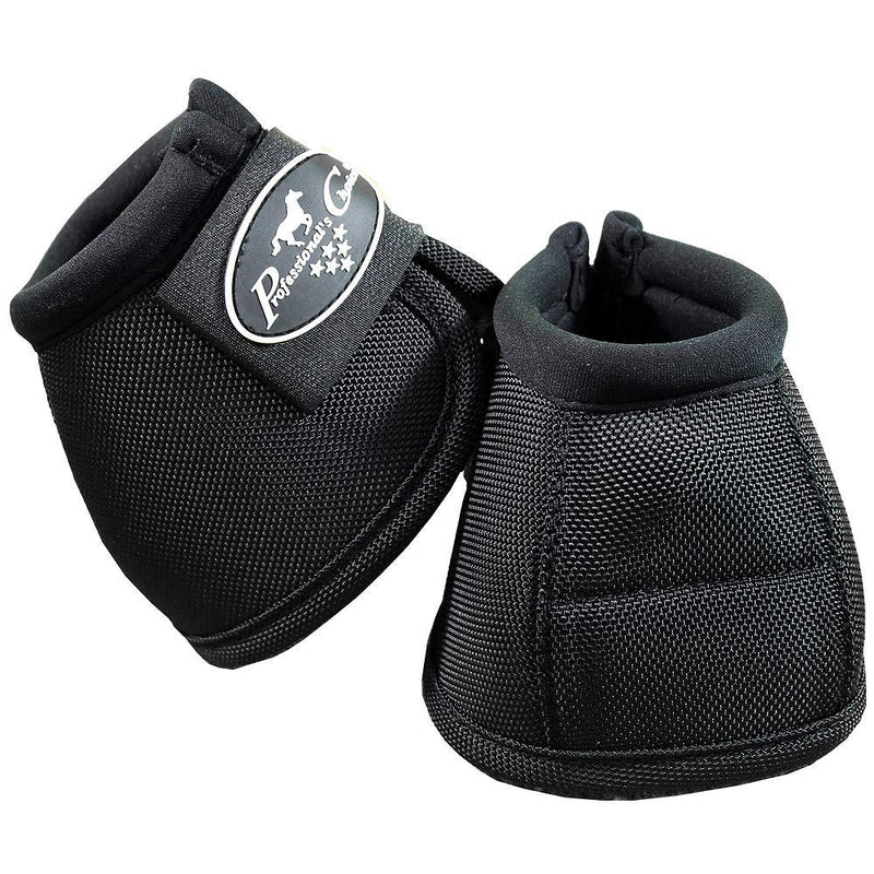 Professionals Choice Equine Ballistic Hoof Overreach Bell Boot, Pair Small Black - PawsPlanet Australia