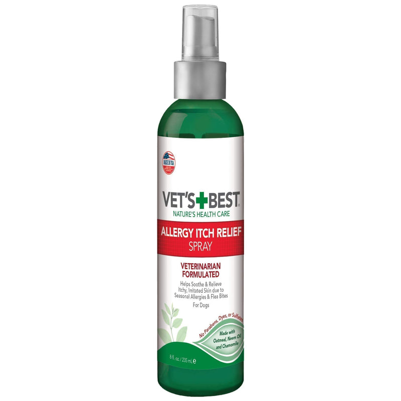 Vet's Best Allergy Itch Relief Spray for Dogs | Soothes Dog Dry Skin | Relieves The Urge to Itch, Lick, and Scratch | 8 Ounces - PawsPlanet Australia