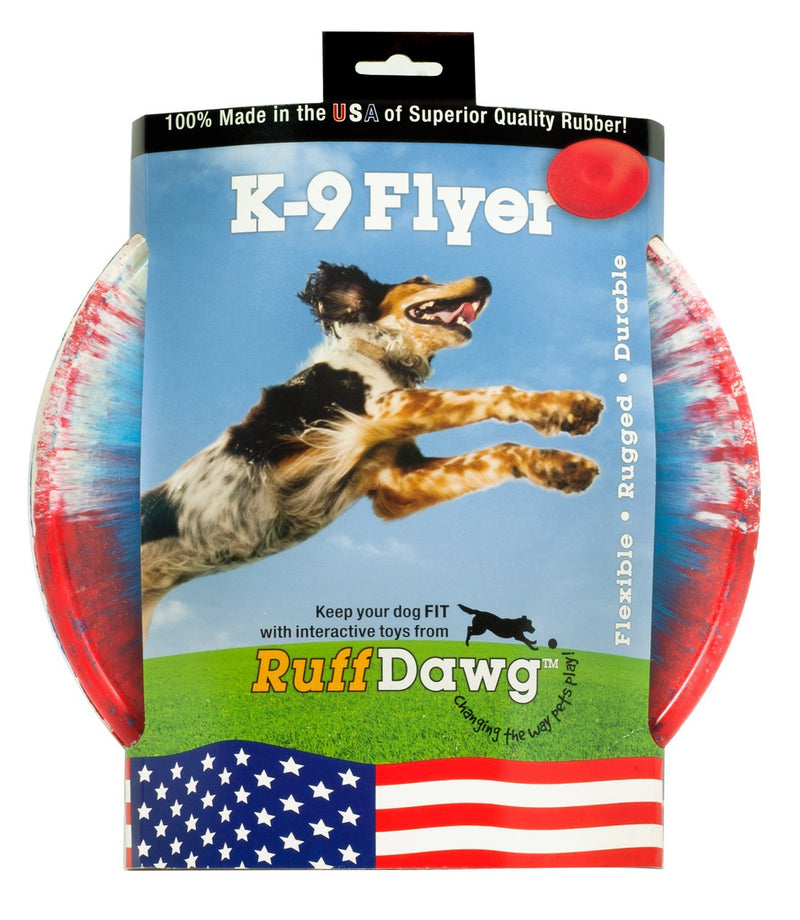 [Australia] - Ruff Dawg K9 Flyer Rubber Dog Toy Large Assorted Colors 